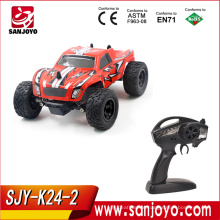 1:24 Scale 2.4Ghz 2 Wheel Drive Car 15Km/h High-speed Off-Road Desert Truck RC Racing Car Toys For Kids SJY-K24-2